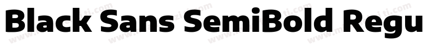 Black Sans SemiBold Regular字体转换